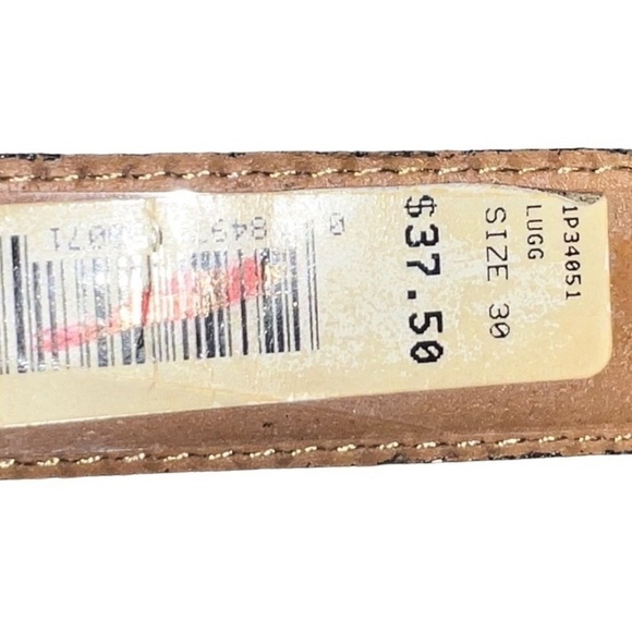 NEW Perry Ellis Portfollio.  Full Grain Cowhide Croc Embossed Belt.  Size 30 - Picture 6 of 9